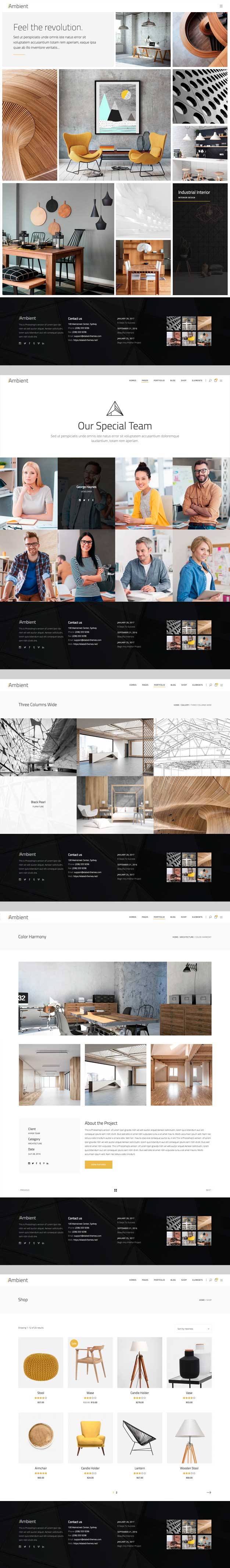 Ambient - Tema WordPress para web conteporánea de arquitectura e interiorismo