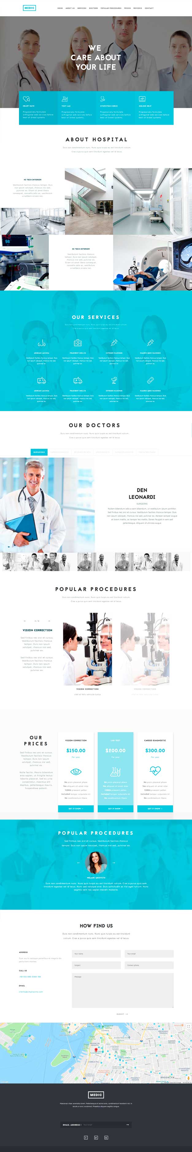 The Hospital, tema WordPress para médicos