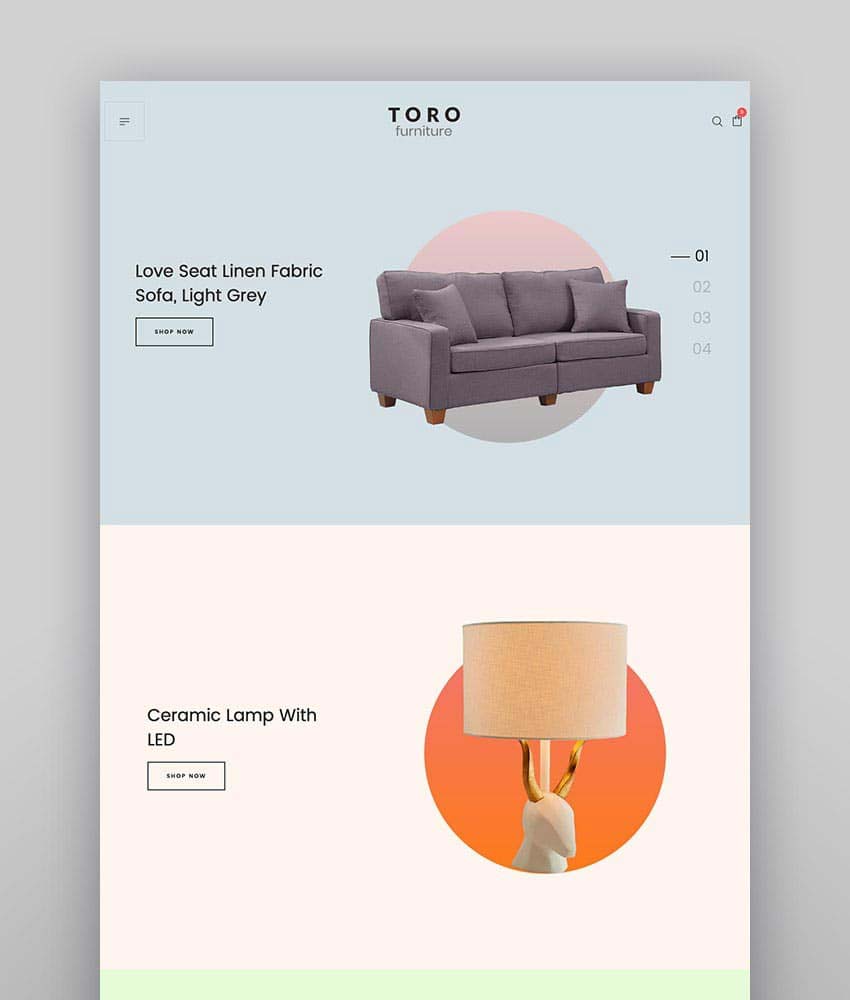 Toro, tema WordPress minimalista para tienda o web profesional